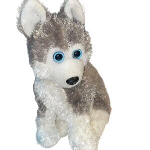 Ty Plush Husky Dog Pup Sledder Alaska Stuffed Animal Nursery Shower Gift 7"